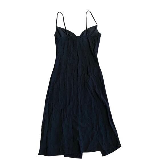 Forever 21 Floral Embroidered Maxi Dress Womens Size S Black Whimsygoth - Picture 8 of 10